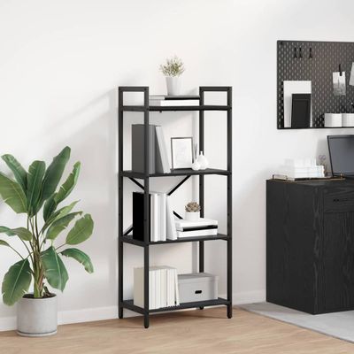 vidaXL Regál na knihy 4 úrovní 56 x 34 x 133,5 cm Kompozitné drevo