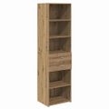 vidaXL Highboard Remeselný dub 50 x 42,5 x 185 cm Kompozitné drevo