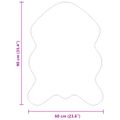 vidaXL Koberec z umelého ovčieho kožucha TAFALLA Krémová 60 x 90 cm