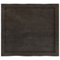 vidaXL Stolová doska tmavohnedá 60x50x(2-6) cm ošetrený masív hrany