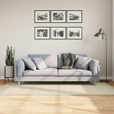 vidaXL Koberec HUARTE s krátkym vlakom umývateľný krémový 100x200 cm
