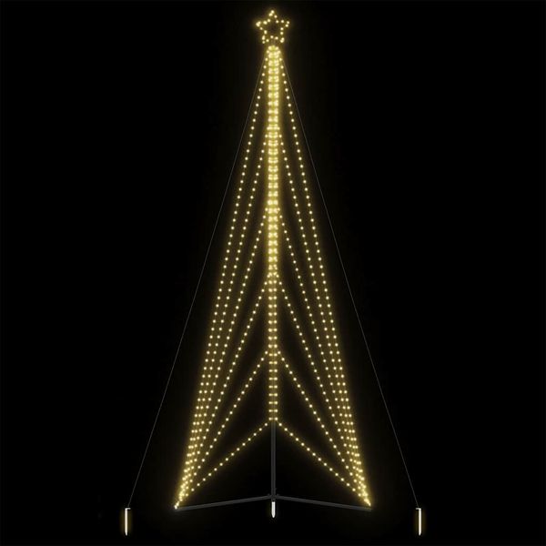 vidaXL LED vianočný stromček 861 LED teplá biela 478 cm