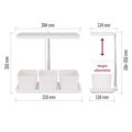 Pestovateľská lampa EMOS Z7904 LED GROW 7 W, časovač, stmievateľná, biela