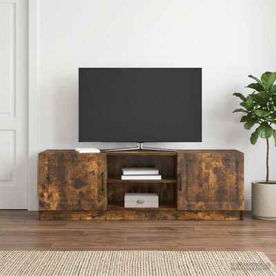 vidaXL TV skrinka Dymový dub 150 x 31 x 47 cm Kompozitné drevo
