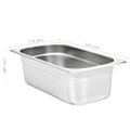 vidaXL Gastronádoby 8 ks, GN 1/3, 100 mm, nehrdzavejúca oceľ
