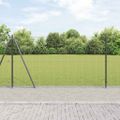 vidaXL Zvarené drôtené pletivo s betónovým základom 10 x 1,2 m Sivá