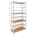 Kovový úložný regál Atos RB-1256 180x90x40 strieborný