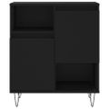 vidaXL Komoda čierna 60x35x70 cm spracované drevo