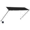 vidaXL Zaťahovacia markíza s LED 350x150 cm antracitová