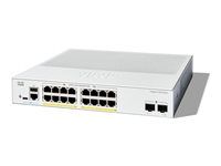 Přepínač - L3 - inteligentní - 16 x 10/100/1000 (PoE+) + 2 x Gigabit Ethernet SFP - Lze montovat do rozvaděče - PoE+ (120 W)