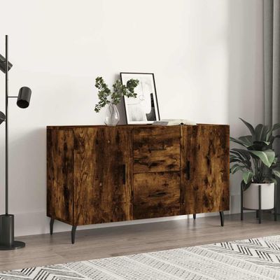 vidaXL Komoda, tmavý dub 100x36x60 cm, kompozitné drevo