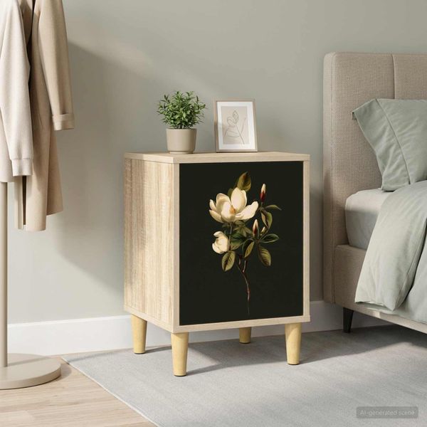 vidaXL Nočný stolík BREMEN Dub sonoma 36 x 33 x 50 cm Kompozitné drevo