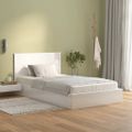 vidaXL Čelo postele lesklé biele 120x1,5x80 cm spracované drevo
