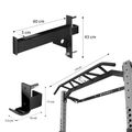 Skladacia posilňovacia klietka - Power Rack HMS KLT23 sivá