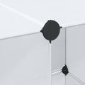 vidaXL Modulárna skrinka s 9 priečinkami 109x36,5x143 cm, biela