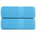 vidaXL Uteráky pre hostí FROGN 2 ks tyrkysové 30x50 cm 360 g/m²