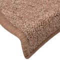 vidaXL Kobercové nášľapy na schody 15 ks hnedé 56x17x3 cm