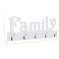 vidaXL Nástenný vešiak FAMILY 74x29,5 cm