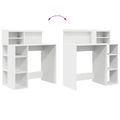 vidaXL Stôl Biela Kompozitné drevo 90 x 48 x 101,5 cm