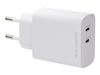 Sieťový adaptér - 45 Watt - 2 výstupné konektory (USB-C) - biela - Európa