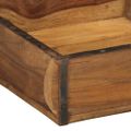 vidaXL Podnos 4 ks Hnedá 29 x 31 x 10 cm Masívne obnovené drevo