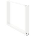 vidaXL Nohy konferenčného stolíka v tvare U, 2 ks, biele, 70 x (42-43) cm, oceľové