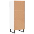 vidaXL Botník biely 40x36x105 cm spracované drevo