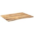 vidaXL Stolová doska so zakrivením 110x80x2,5 cm surový mangový masív