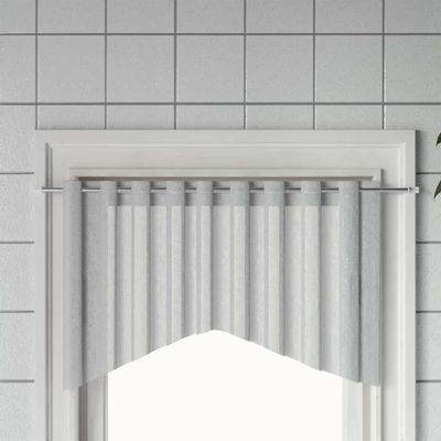 vidaXL Záclonové koľajnice 2 ks biele a strieborné 90-130 cm hliník