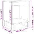 vidaXL Nočné stolíky 2 ks sivý dub sonoma 40x35x50 cm kompozitné drevo