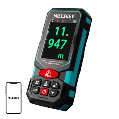 Laserový diaľkomer Mileseey S7 s displejom s dosahom 100 m