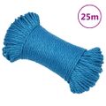 vidaXL Pracovné lano modré 3 mm 25 m polypropylén
