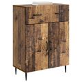 vidaXL Servírovacia skriňa Staré drevo 66 x 34,5 x 89,5 cm