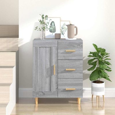 vidaXL Komoda sivý dub sonoma 69,5x34x90 cm spracované drevo