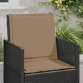 vidaXL Sedadlové a zadné vankúše Polyester Sivohnedá 47 x 45 x 2 cm