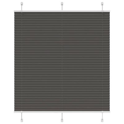 vidaXL plisovaná roleta čierna 120x150 cm Šírka látky 119,4 cm
