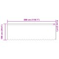 vidaXL Čipková záclona Biela 100 x 300 cm Polyester