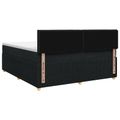 vidaXL Posteľ boxspring s matracom Čierna 160 x 200 cm Látka