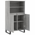 vidaXL Vysoká skrinka sivý dub sonoma 60x36x110 cm spracované drevo