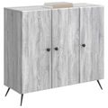 vidaXL Servírovacia skriňa Sivá sonoma 89 x 34,5 x 80 cm