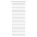 vidaXL Zebra roleta biela 55x100 cm šírka látky 50,9 cm polyester