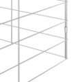 vidaXL Klietka pre králiky Strieborná 400 x 100 x 210 cm