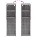 vidaXL TV skrinka s LED svetlami sivá sonoma 30,5x30x102 cm