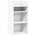 vidaXL Komoda biela 45x42,5x93 cm kompozitné drevo