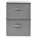 vidaXL Úložné boxy 2 ks látkové 43x34x23 cm sivé