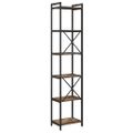 vidaXL Regál na knihy 40 x 30 x 189,5 cm Kompozitné drevo Dymová dub