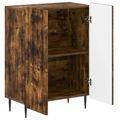 vidaXL Kúpeľňová úložná skriňa ZWOLLE Dymový dub 59,5 x 31 x 79,5 cm