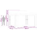 vidaXL Altánok 4 × 3 m Modrá Polyester a oceľ 190 gsm