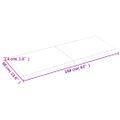 vidaXL Stolová doska bledohnedá 160x60x(2-4) cm ošetrený masívny dub