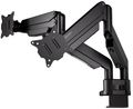 Endorfy držák monitorů Atlas GS Pro Double / 2 monitory max. 16 kg a 34"/42" / pivot / VESA / plynová pružina / Držák, VESA, stolní, pro dva monitory, úhloprícka až 34"/42, nosnost 2× 16kg, náklon -35° až +25°, otácení ±90°, pivot ±180°, rot